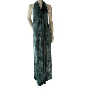Simple Handmade Tie Dye Halter Maxi Dress  Boho Whimsigoth Festival Grunge OS